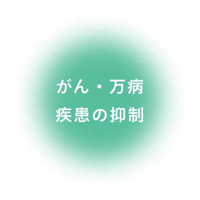 がん・万病疾患の抑制